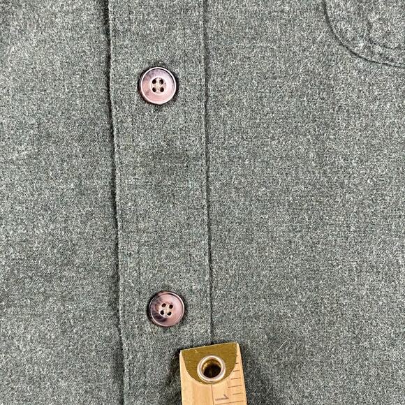 Duluth Trading Co. XLT Men's Green 100% Cotton Flannel Button Down Work Shirt - Picture 5 of 9